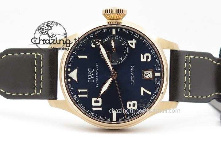 MIROTIME 1223 Big Pilot IW500909 RG ZF 1:1 Best Edition Le Petit Prince On Brown Leather Strap A Breathable 7293